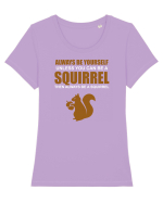 SQUIRREL Tricou mânecă scurtă guler larg fitted Damă Expresser