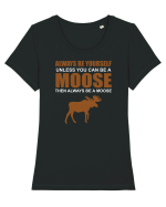 MOOSE Tricou mânecă scurtă guler larg fitted Damă Expresser