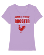 ROOSTER Tricou mânecă scurtă guler larg fitted Damă Expresser