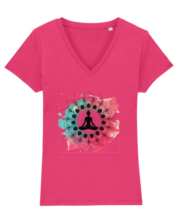 Yoga Lotus Mandala Raspberry