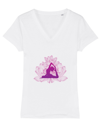 Yoga Lotus Roz Floral White