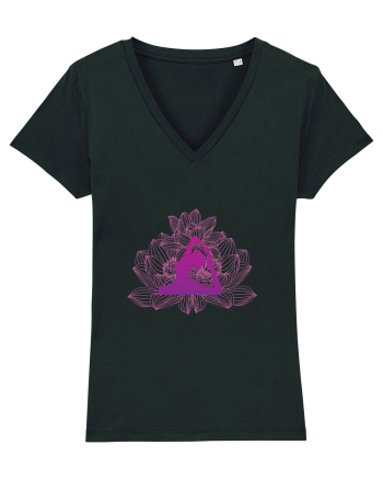 Yoga Lotus Roz Floral Black