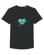 Planet HeartH Tricou mânecă scurtă guler larg Bărbat Skater