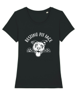 Resting Pit Face Tricou mânecă scurtă guler larg fitted Damă Expresser