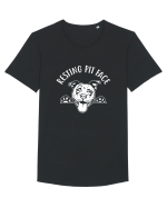 Resting Pit Face Tricou mânecă scurtă guler larg Bărbat Skater