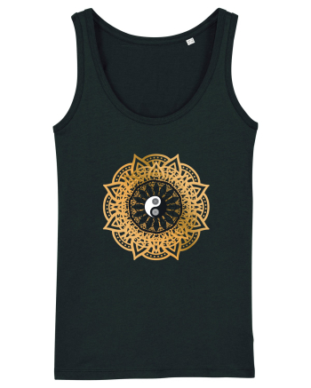Yoga Lotus Yin Yang Black