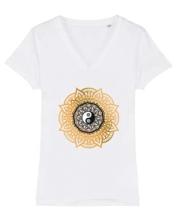 Yoga Lotus Yin Yang White