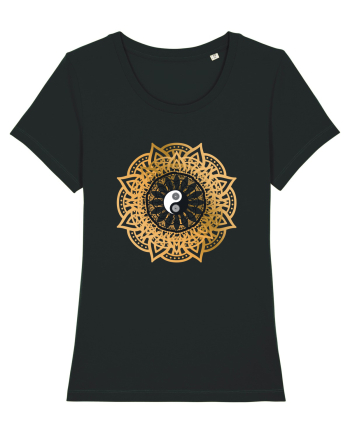 Yoga Lotus Yin Yang Black