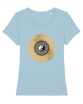 Yoga Lotus Yin Yang Sky Blue