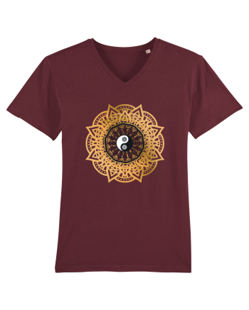 Yoga Lotus Yin Yang Burgundy