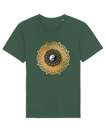 Yoga Lotus Yin Yang Bottle Green