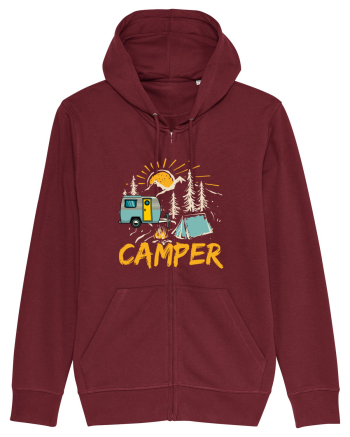 Retro Camper Burgundy