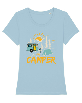 Retro Camper Sky Blue