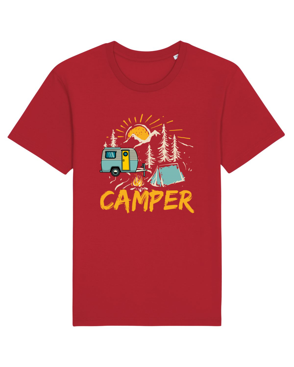 Tricou mânecă scurtă Unisex Rocker Red