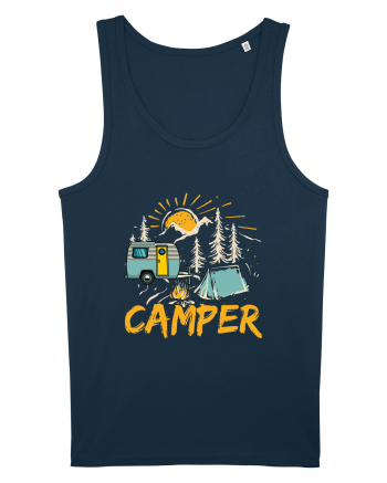 Retro Camper Navy