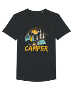 Retro Camper Tricou mânecă scurtă guler larg Bărbat Skater