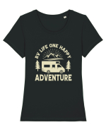 RV Adventure Tricou mânecă scurtă guler larg fitted Damă Expresser