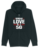 Spread Love Not 5G Hanorac cu fermoar Unisex Connector