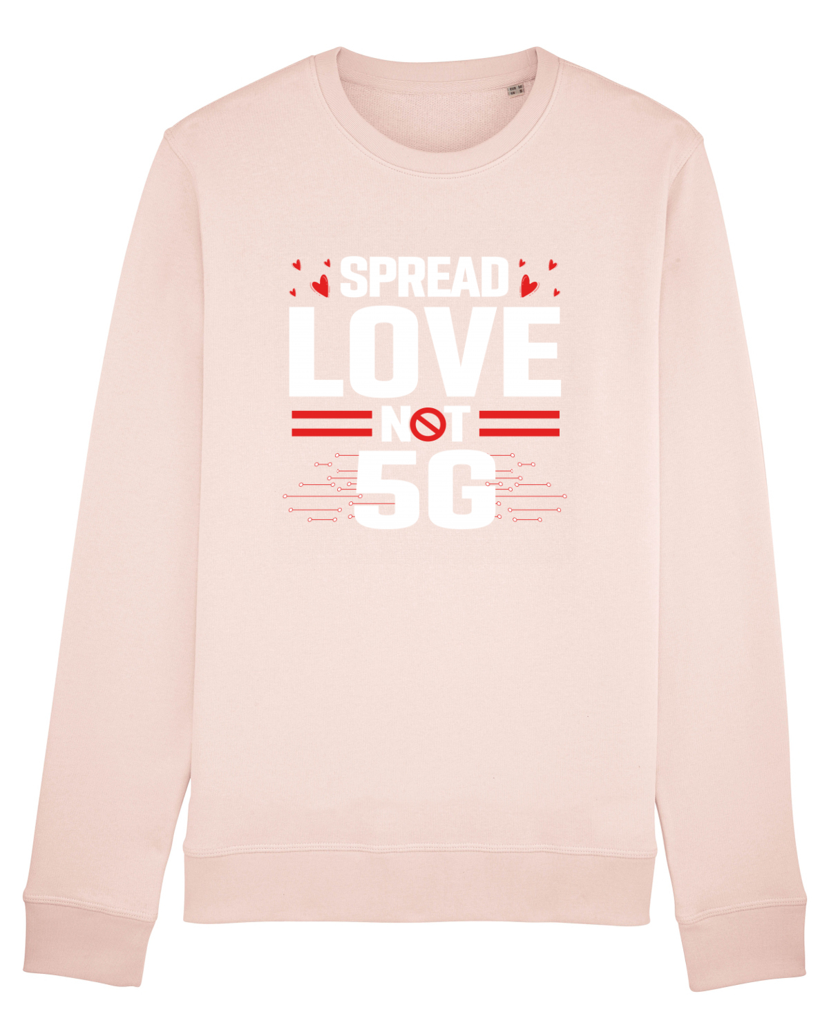 Bluză mânecă lungă Unisex Rise Candy Pink