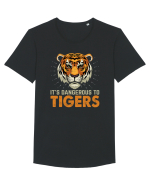 It's Dangerous To Tigers Tricou mânecă scurtă guler larg Bărbat Skater