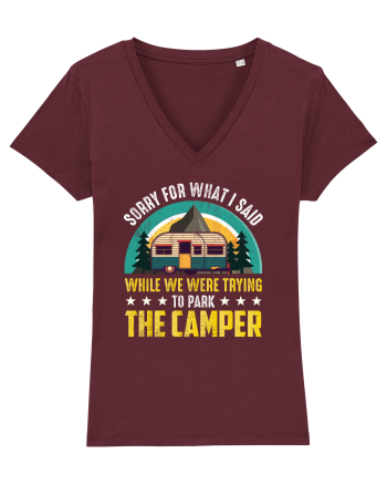 The Camper Says Burgundy