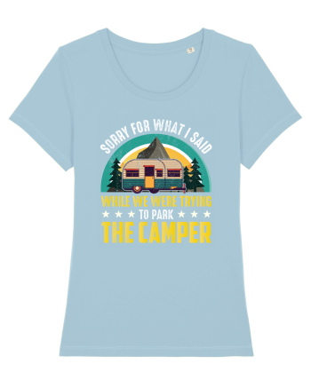 The Camper Says Sky Blue