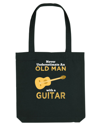 OLD MAN WITH GUITAR Black