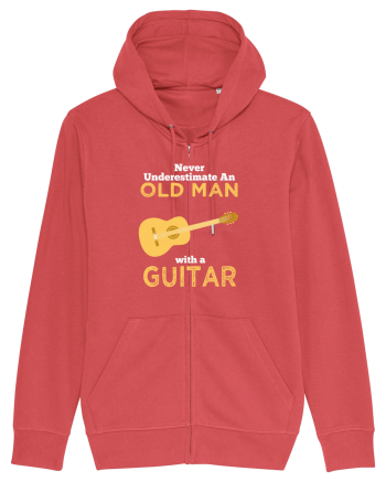 OLD MAN WITH GUITAR Carmine Red
