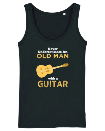 OLD MAN WITH GUITAR Black