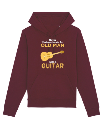 OLD MAN WITH GUITAR Burgundy