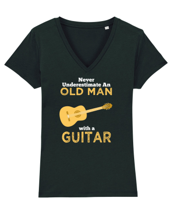 OLD MAN WITH GUITAR Black