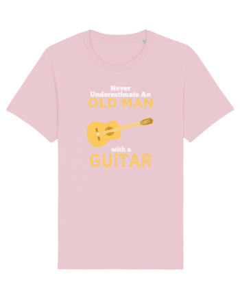 OLD MAN WITH GUITAR Cotton Pink