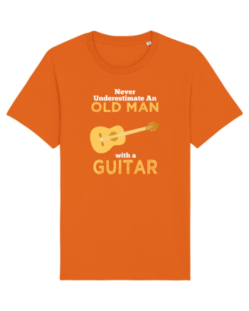 OLD MAN WITH GUITAR Bright Orange