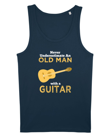 OLD MAN WITH GUITAR Navy