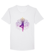 Yoga Mov Lotus Tricou mânecă scurtă guler larg Bărbat Skater