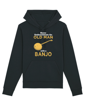 OLD MAN WITH A BANJO Black