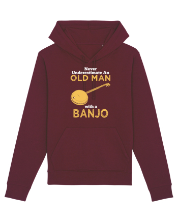 OLD MAN WITH A BANJO Burgundy