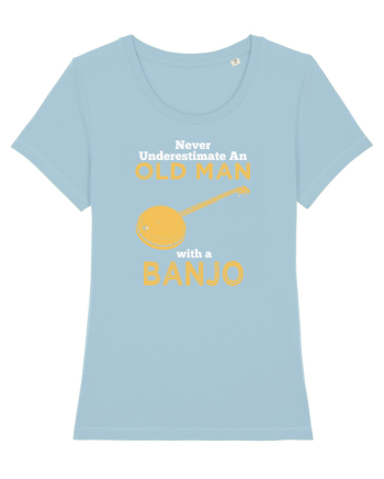 OLD MAN WITH A BANJO Sky Blue