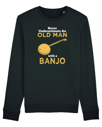OLD MAN WITH A BANJO Black
