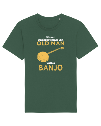 OLD MAN WITH A BANJO Bottle Green