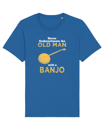 OLD MAN WITH A BANJO Royal Blue