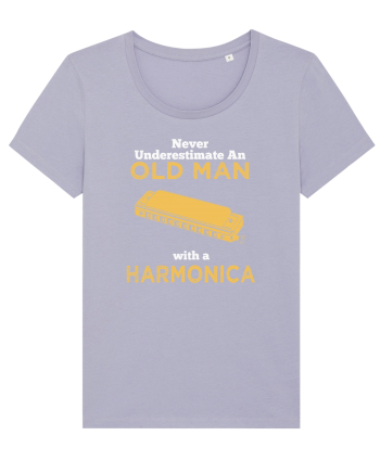 OLD MAN WITH A HARMONICA Lavender