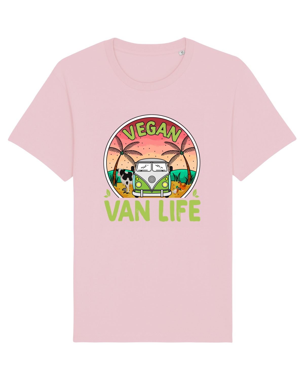 Tricou mânecă scurtă Unisex Rocker Cotton Pink