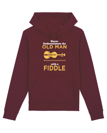 OLD MAN WITH A FIDDLE Burgundy