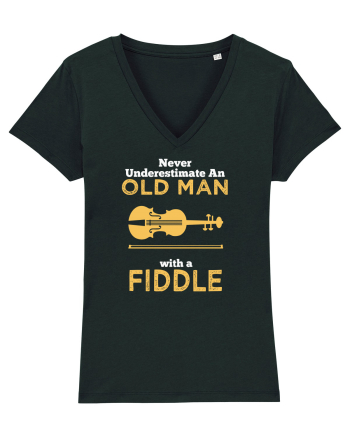 OLD MAN WITH A FIDDLE Black