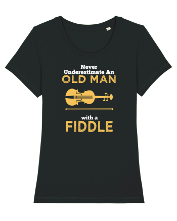 OLD MAN WITH A FIDDLE Black