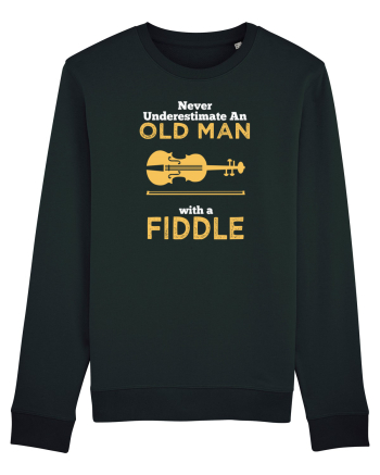 OLD MAN WITH A FIDDLE Black