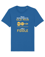 OLD MAN WITH A FIDDLE Tricou mânecă scurtă Unisex Rocker