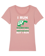 RUN Tricou mânecă scurtă guler larg fitted Damă Expresser