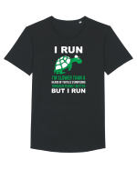 RUN Tricou mânecă scurtă guler larg Bărbat Skater